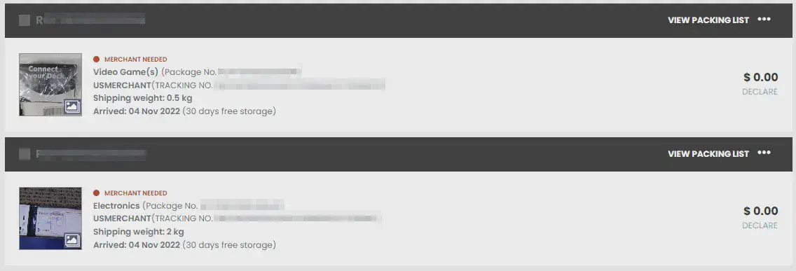 Package value declaration